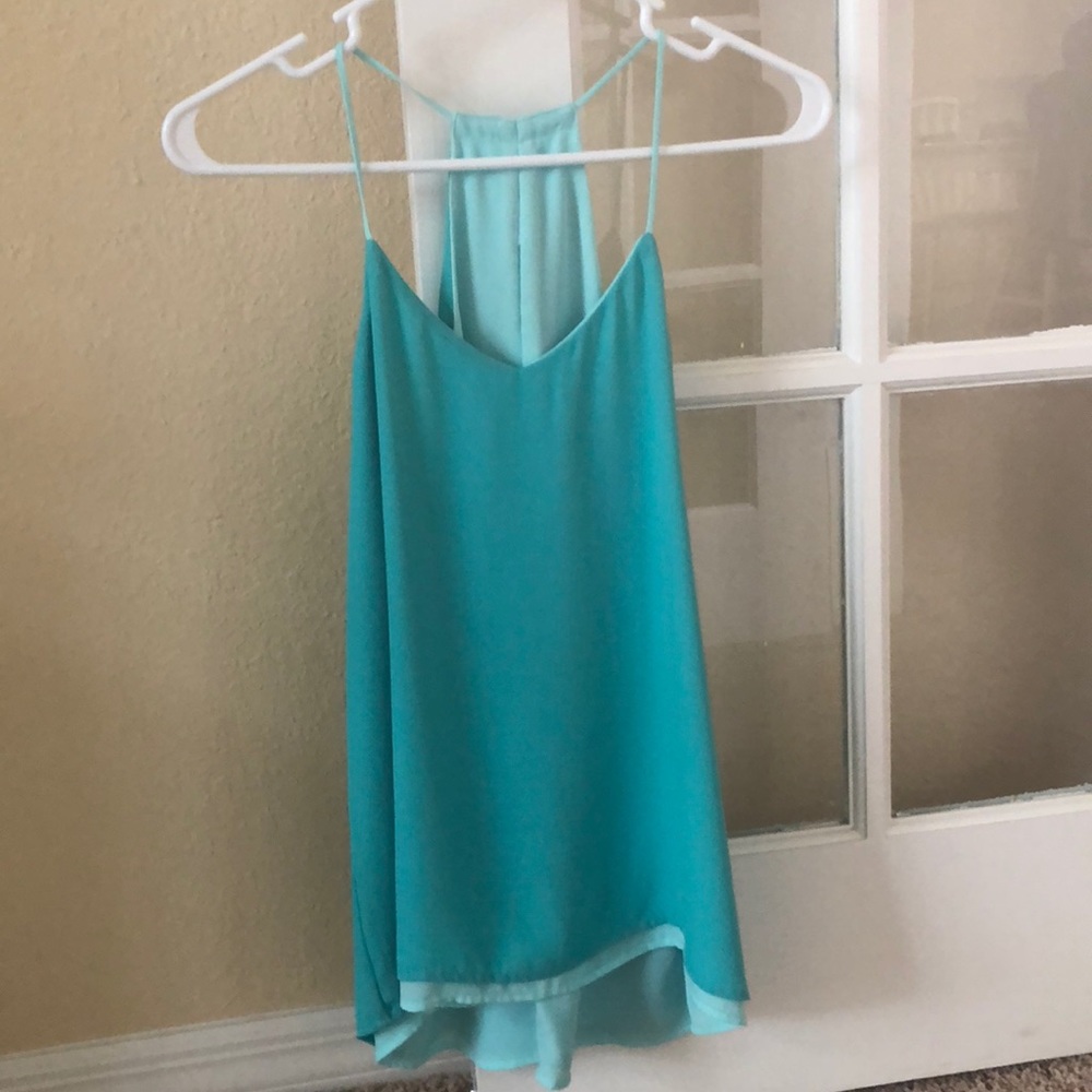 Teal blouse